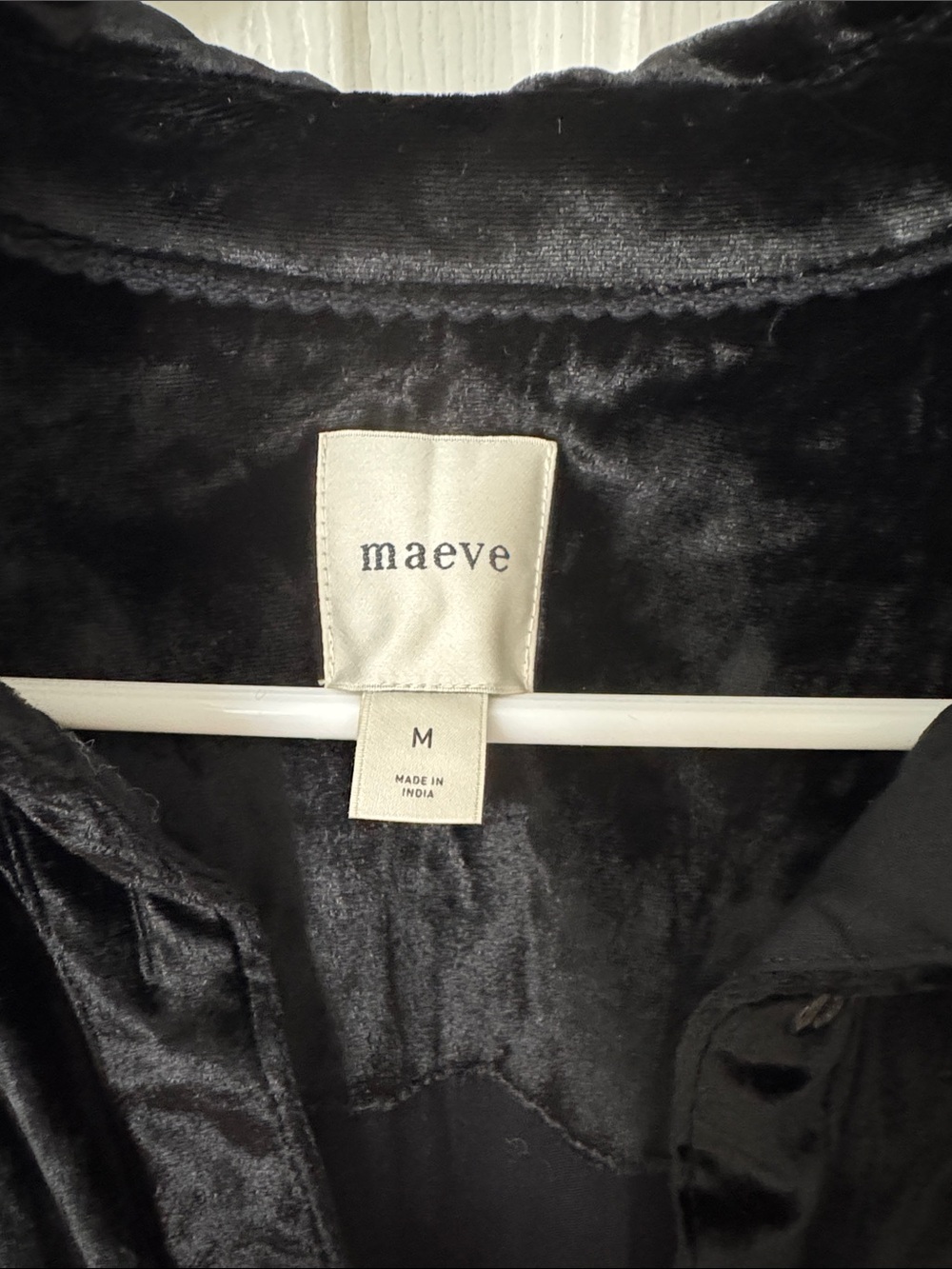 Maeve Black Velvet Tiered Dress - Picture 2 of 5